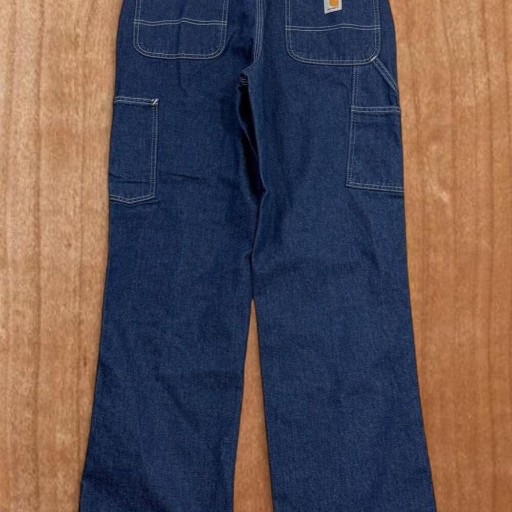 Vintage Carhartt Men's 30 x 30 Blue Denim Carpenter Work Jeans Pants